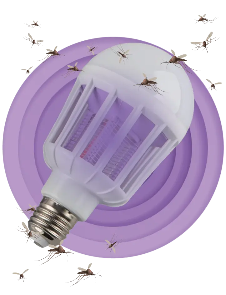 Mosqinux Killamp LED Mosquito Killer Bulb - Eliminates 95% Mosquitoes
